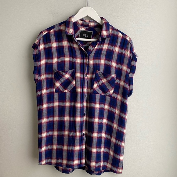 Rails Britt Sleeveless Plaid Button-down - Picture 2 of 6